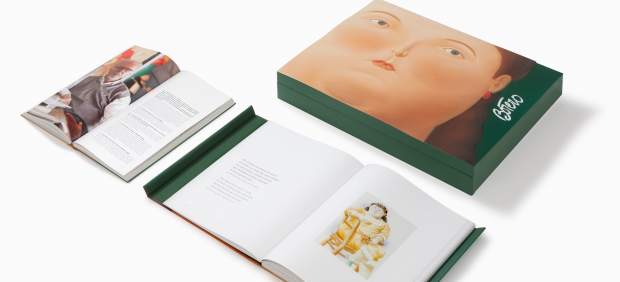 El estuche y los dos tomos que dan forma al libro de de artista 'Las mujeres de Botero' editado por Artika.