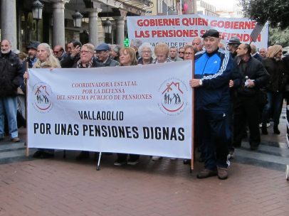 Valladolid.- Pensionistas se manifiestan por pensiones dignas 27-10-2018