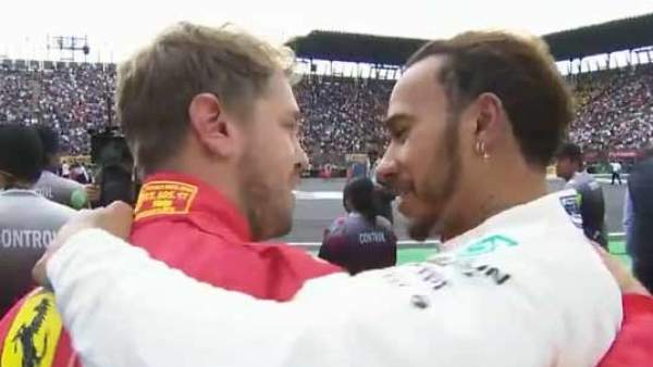 Vettel y Hamilton Vettel y Hamilton