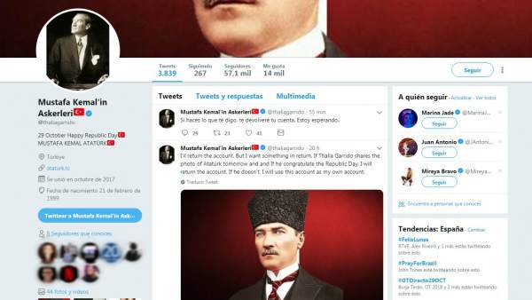 Cuenta de Twitter 'hackeada' Cuenta de Twitter 'hackeada'