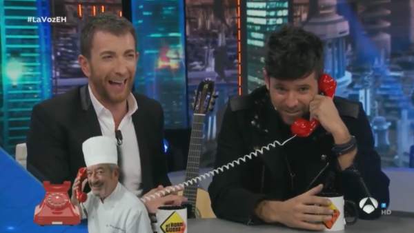 Pablo López, Luis Fonsi y Antonio Orozco, en 'El hormiguero'. Pablo López, Luis Fonsi y Antonio Orozco, en 'El hormiguero'.