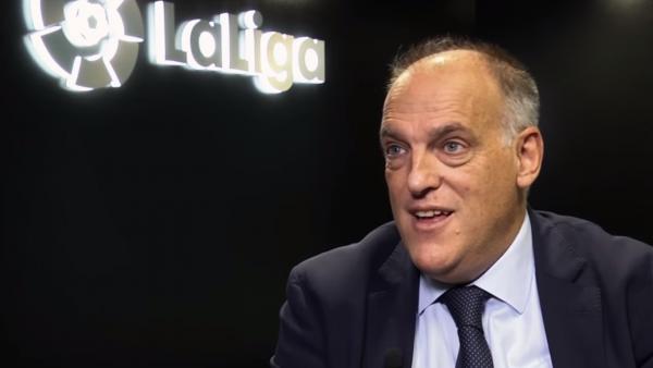 El presidente de LaLiga, Javier Tebas, en una entrevista para Goal El presidente de LaLiga, Javier Tebas, en una entrevista para Goal