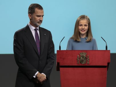 La primeras palabras de Leonor en un acto público