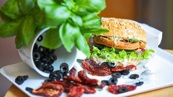 Hamburguesa vegana Hamburguesa vegana