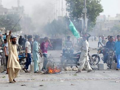 Manifestaciones islamistas en Pakistán