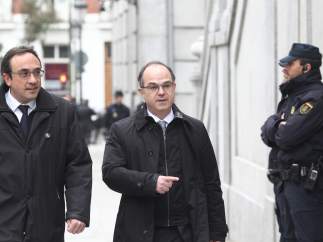 Josep Rull y Jordi Turull llegan al Supremo por la vista del procés