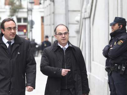 Josep Rull y Jordi Turull llegan al Supremo por la vista del procés