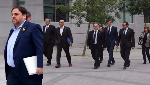Junqueras y los exconsejeros encarcelados Junqueras y los exconsejeros encarcelados