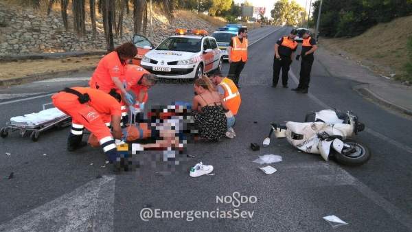 Accidente de tráfico en Sevilla Accidente de tráfico en Sevilla