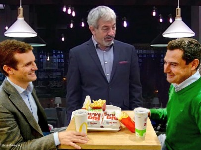 Meme de Casado en un McDonald's