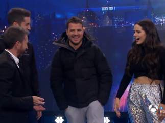 Pablo Motos, Boncano, Dani Martín y RosalÍa, en 'El hormiguero'.