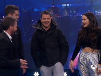 Pablo Motos, Boncano, Dani Martín y RosalÍa, en 'El hormiguero'.