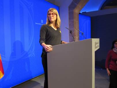 La consellera de Presidencia y portavoz del Govern, Elsa Artadi.