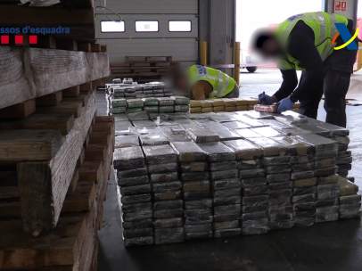 Hallan una tonelada de cocaína en el Puerto de Barcelona