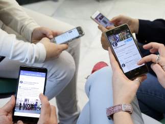 Redes sociales, móvil, móviles, teléfonos, Internet