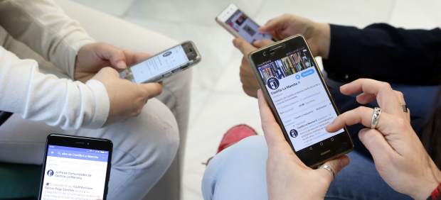 Redes sociales, móvil, móviles, teléfonos, Internet