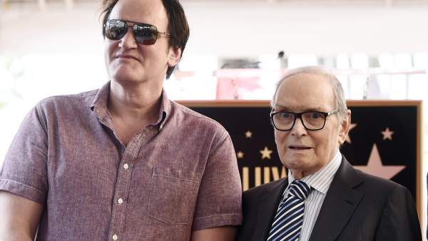 Quentin Tarantino, Ennio Morricone, Harvey Weinstein. Quentin Tarantino, Ennio Morricone, Harvey Weinstein.