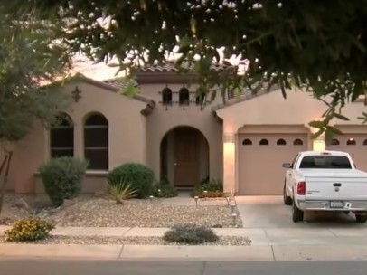 Captura de pantalla de un vídeo de Azfamily de la casa de los abuelos.