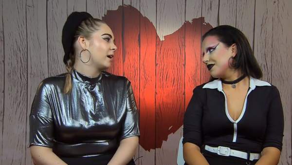 Aurora y Amalia, en 'First Dates'. Aurora y Amalia, en 'First Dates'.