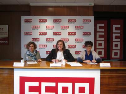 Rueda de prensa de CCOO sobre bilingüismo