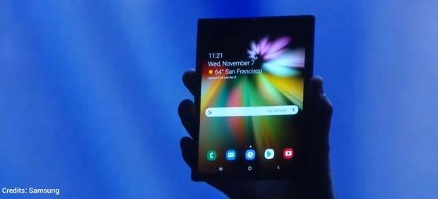 Samsung presenta su primer móvil plegable, el Infinity Flex Display