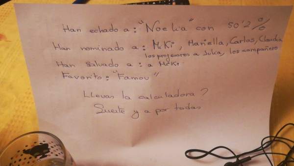 Carta sobre 'OT' Carta sobre 'OT'