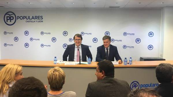Valladolid.- Fernández Mañueco y Vázquez, en el Comité Ejecutivo del PP Valladolid.- Fernández Mañueco y Vázquez, en el Comité Ejecutivo del PP