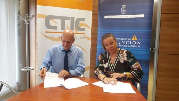 FIRMA CONVENIO IAPRL Y FUNDACIÓN CTIC FIRMA CONVENIO IAPRL Y FUNDACIÓN CTIC