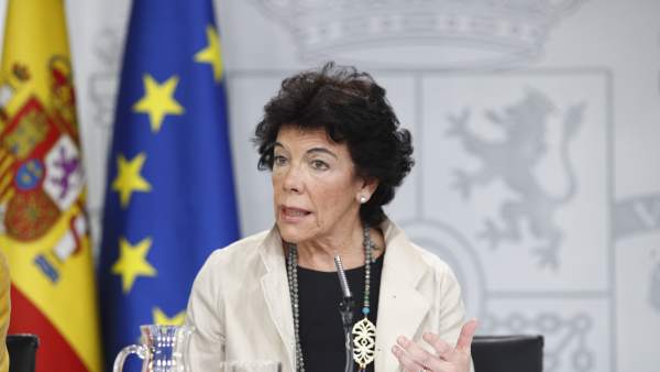 La ministra de Educación, Isabel Celáa La ministra de Educación, Isabel Celáa