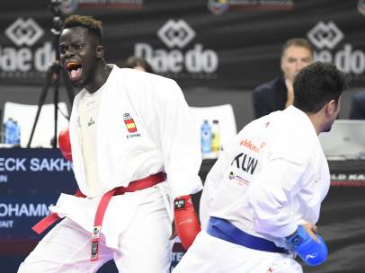 Babacar Seck, primer medallista español en el Mundial de Madrid de Karate