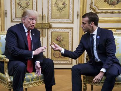 Donald Trump y Emmanuel Macron