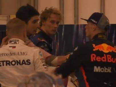 Ocon y Verstappen