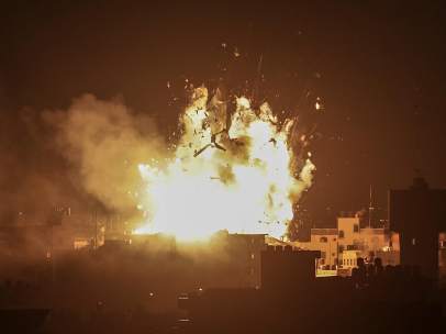 Bombardeo en Gaza