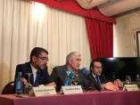 Rueda de prensa de Fernando Blanco junto a sus abogados en Santiago