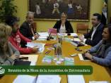 Reunión de la Mesa de la Asamblea de Extremadura este martes