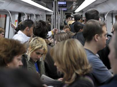 Vagón del Metro de Barcelona