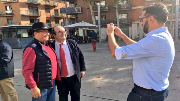 El líder del PSC, Miquel Iceta, ha visitado las comarcas de Girona El líder del PSC, Miquel Iceta, ha visitado las comarcas de Girona