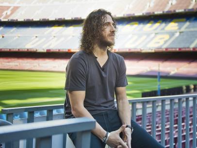Carles Puyol en el Camp Nou