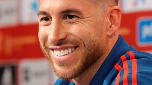 Sergio Ramos, en rueda de prensa con la Selección española. Sergio Ramos, en rueda de prensa con la Selección española.