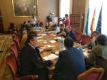 Imagen de archivo de una Junta de Portavoces en la Junta General