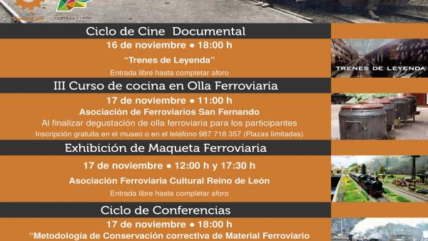 Programación del ciclo 'Mina & Ferrocarril'. 15-11-2018 Programación del ciclo 'Mina & Ferrocarril'. 15-11-2018