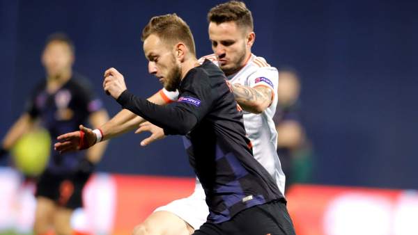 Rakitic y Saúl Rakitic y Saúl