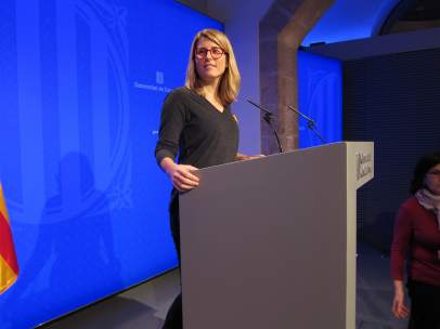 La consellera de Presidencia y portavoz del Govern, Elsa Artadi.
