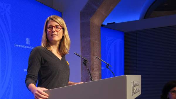 La consellera de Presidencia y portavoz del Govern, Elsa Artadi. La consellera de Presidencia y portavoz del Govern, Elsa Artadi.
