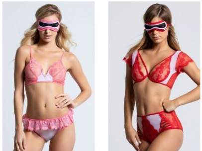 Línea de lencería inspirada en los Power Rangers