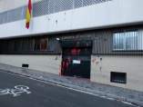 Ataque con pintura de Arran contra la comisaría de la Policía Nacional de Terrassa.