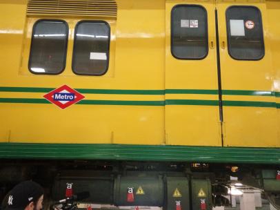 Tres antiguo de Metro de Madrid
