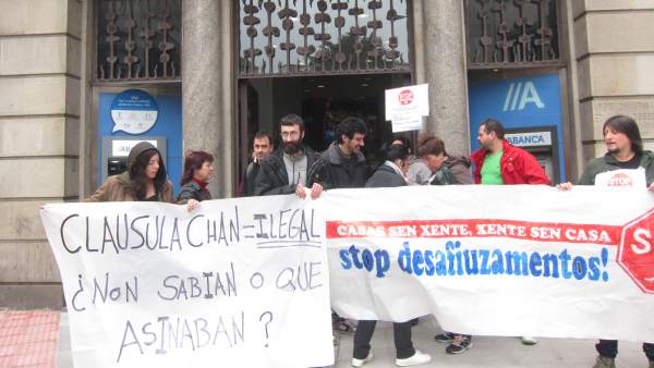 Protesta de Stop Desahucios Protesta de Stop Desahucios