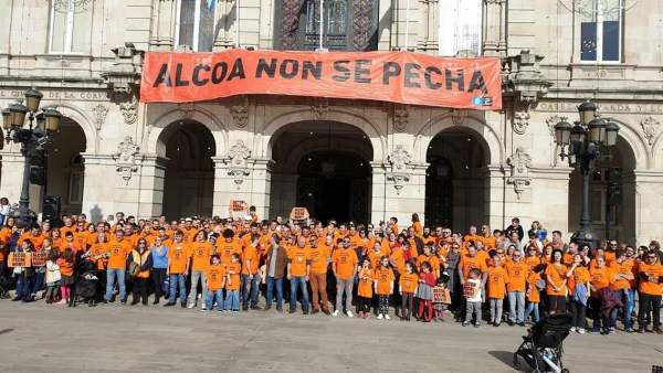 Manifestación de trabajadores de Alcoa este sábado en A Coruña Manifestación de trabajadores de Alcoa este sábado en A Coruña
