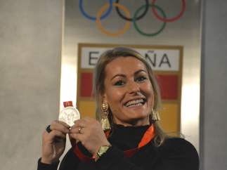 Lydia Valentín recibe la medalla de plata diez años después de Pekín 2008